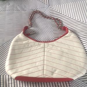 NWOT Bodhi White with Red Accents Purse
